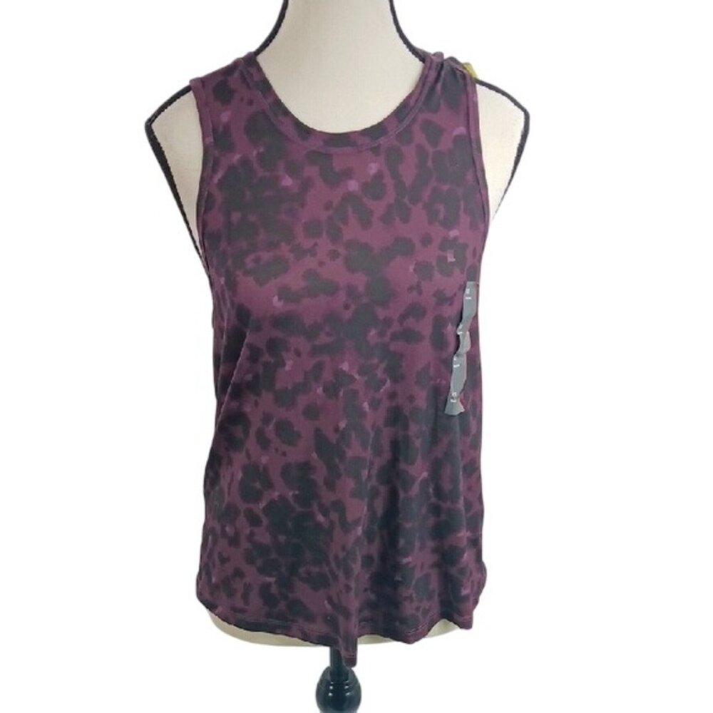 All in Motion Tank Top Womens Size XS Purple Animal Print Wicking Activewear - Picture 1 of 7